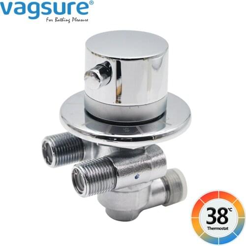 Brass Single Thermostatic Valve Cartridge Shower Bath Mixing Valve Cartridge Cold & Hot Water Mixed Single Valve