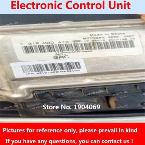 Engine Computer Board F01R00DAZ8 1120003AAF0400 F01RB0DAZ8 ME17 ECU F01RB0DRE9 L1-DAM15DL F01R00DRE9 For GAC Trumpchi Car