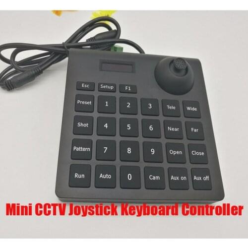 Free Shipping Mini CCTV Joystick Keyboard Controller for Security Pan Tilt Zoom PTZ Speed Dome Camera Support Pelco P/D Protocol