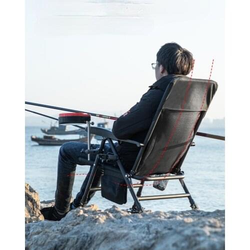 Multifunctional Reclining Fishing Chair European Style Fishing Chair Folding Wild Fishing Seat for All-terrain Table