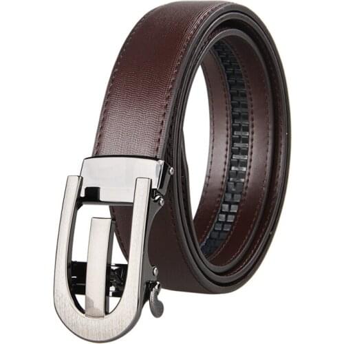 Famous Brand Belt Men High Quality Genuine Luxury Leather Belts for Men Strap Male Metal Black Leather G Automatic Buckle Belts