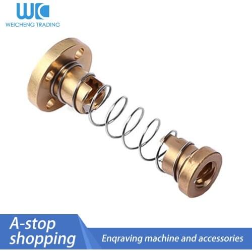 T8 Anti Backlash Spring Loaded Nut Elimination Gap Nut for 8mm Acme Threaded Rod Lead Screws DIY CNC 3D Printer Parts
