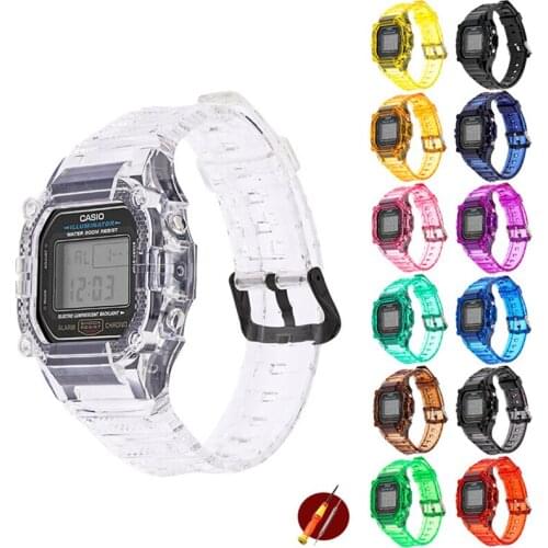 Replacement WatchBand Watch Strap for Casio G-Shock DW-5600 GW-M5610 M5600 GLX-5600 TPU Case Watch Case Bracelet Accessories