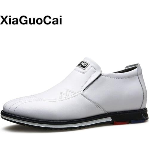 Spring Autumn Men Shoes Wear Resistance Breathable Male Leather Shoes Height Increased Non-slip Gentleman Leather Footwear 2021