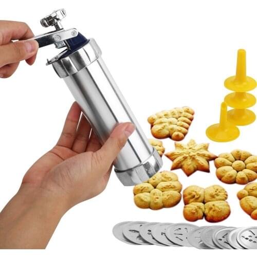 1set Biscuit Cookie Extruder Presser Machine Biscuit Maker Cake Decorating Diy Cookie Tool Kitchen Baking Tools