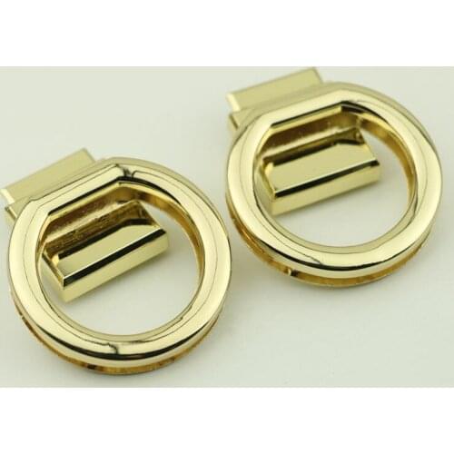 10 Pieces Luggage hardware accessories thickened locks high-end bags twisted pressed locks light gold mortise locks for leather