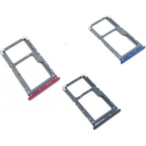 10 pcs/lot New SIM Card Tray Slot Holder Adapter Accessories For Xiaomi Redmi Note 7 Replacement Parts