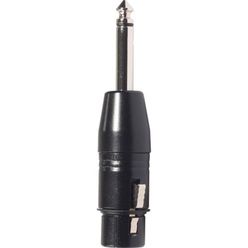 3 Pin XLR Female To 6.35mm Male Mono Jack Adapter Microphone Leader