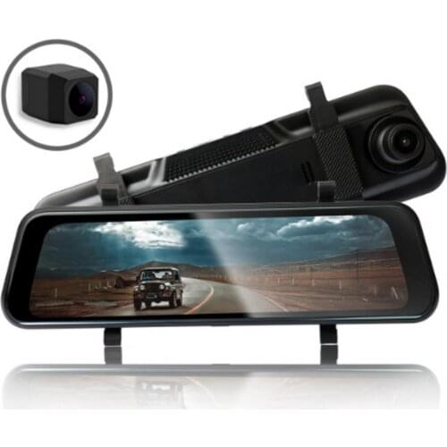 80% Hot Sales SET-935A Dash Cam Drive Recorder Dual Lens Full HD Rearview Mirror 9.7Inch 1080P Car DVR for Automobile