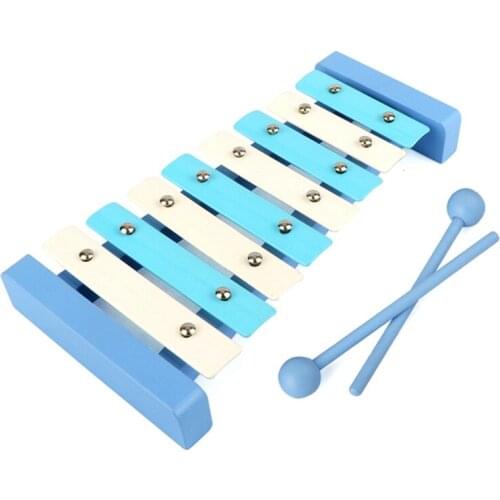 Toy Xylophone Educational Toy Wooden Eight-Notes Frame Style Xylophone Children Kids Baby Musical Funny Toys