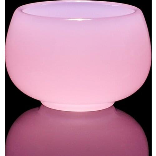 40ml Ceramic Tea Cup Jade Porcelain Tea Bowl Hibiscus Cups Handmade Teaware Master Small Bowls Drinkware Collection Crafts Decor