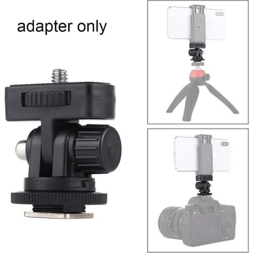Tripod Cold Shoe Mount Gimbal 1/4 inch Screw Thread Cold Shoe Adapter Camera Mount Cold Shoe Accessories Flash Bracket