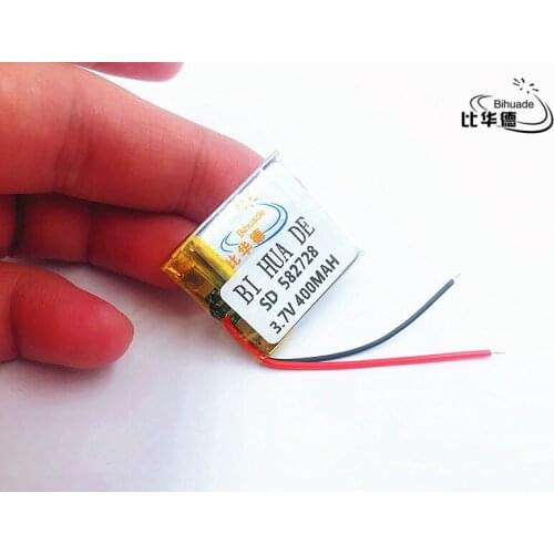 Li-Po 3.7V,400mAH,582728 polymer lithium ion / Li-ion battery for SMART WATCH,GPS,mp3,mp4,cell phone,DVD,SPEAKER