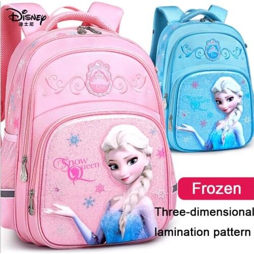 Disney Multifunctional Large-capacity Schoolbag Schoolgirl 1-4 Grade Lightweight Girl Princess Aisha Children Backpack