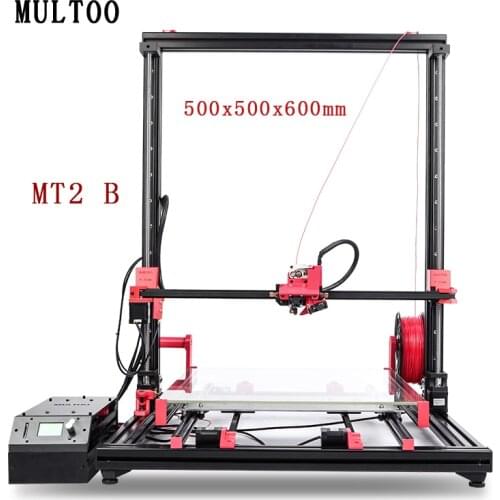 Multoo MT2 Large Format Linear guide rail 500x500x600 Ball screw Professional 3D Printer High precision 400*400*500