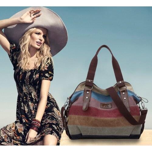 2021 new Canvas Bag Fashion Canvas Shoulder Bag Women Handbags Ladies Hand Bags Tote Casual Crossbody Hobos Bolsas Feminina