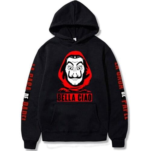 2021 New La Casa De Papel hoodies Men/Womens Hoodie Unisex Sweatshirts TV Show Money Heist Novelty Paper House kids pullover