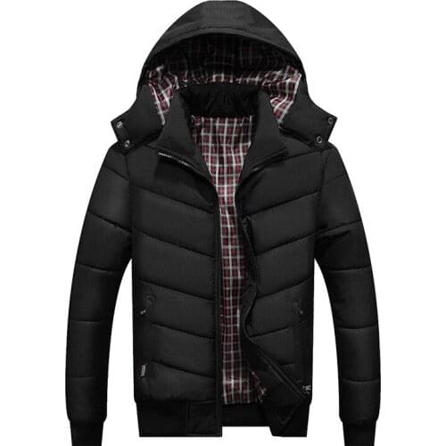 Winter New Style Mens down Feather Cotton-padded Clothes Youth Thick Cotton-padded Clothes Jacket Korean-style Slim Fit Mens