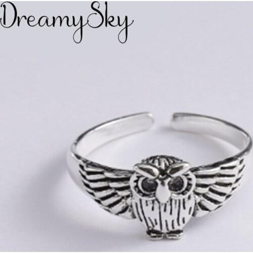 New Charming Owl Finger Ring for Women Vintage Boho Knuckle Party Rings Gothic Punk Jewelry Gifts for Girls 2020