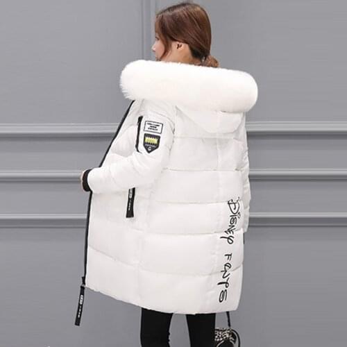 Parka Women Winter Coats Long Cotton Casual Fur Hooded Jackets Women Thick Warm Winter Parkas Female Overcoat Coat 2021 New