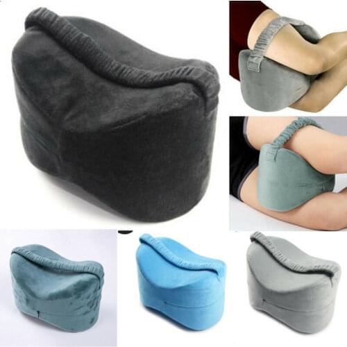 Memory Foam Knee Pillow Leg Cushions Side Sleeper Body Pillows Travel Under Knee Sleeping Gear Pain Relief Back Support Pillow