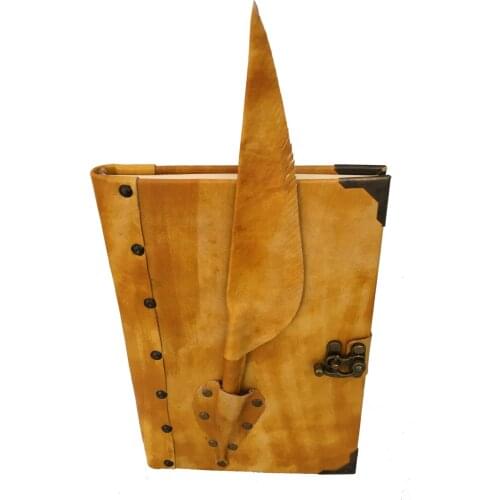 Handmade Log Moment Souvenir Book-Pen