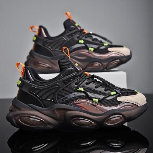 Reflective Running Shoes Comfortable Light Casual Mens Sneaker Breathable Wear-resistant Outdoor Jogging Walking Men Sport Shoe