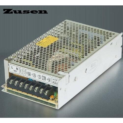Zusen 120W Q-120-B four groups quad Switch Power supply out put 5V 12V -5V -12V