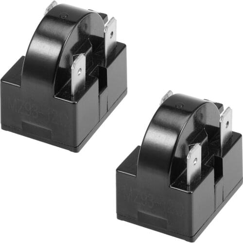 2 Pcs 12 Ohm 3 Pin Refrigerator PTC Starter Relay