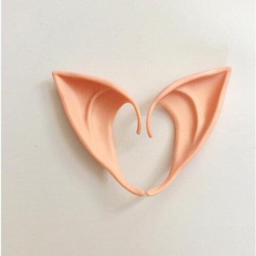 2Pcs/lot Halloween Elf Ears Cosplay Costume Artificial Elf Ears For Kids Happy Halloween Party DIY Decoration Props Elf Ear