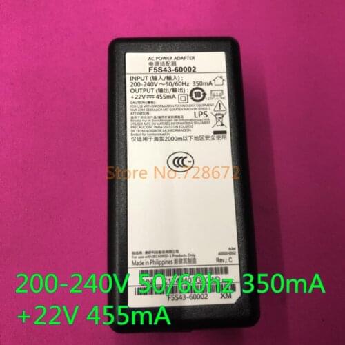 22V 455mA 0.455A AC Power Adapter Charger F5S43-60002 For HP Deskjet 1110 1112 1115 2130 2600 3630 3700 3755 3830 3832 3833