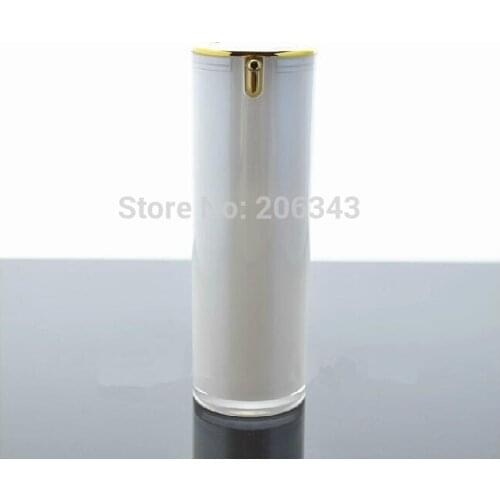 40ml pearl white round acrylic bottle for serum bottle foundation bottle lotion bottle using ,Cosmetic Packaging