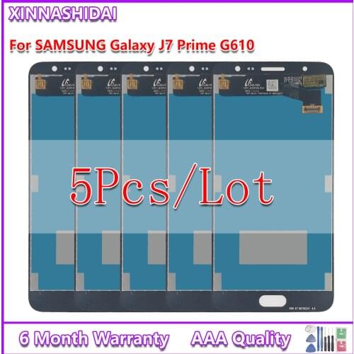 5pcs/lot For SAMSUNG GALAXY J7 Prime LCD G610 G610F G610M lcd Display Touch Screen Digitizer Replacement