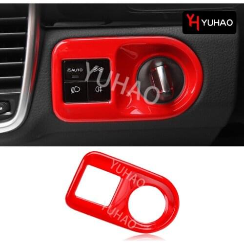 ABS Plastic Car Headlight Switch Decoration Protective Sticker For Porsche Macan Cayenne Car Interior Modification Accessories