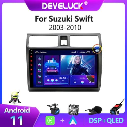 Android 10 Car Radio with Screen for Suzuki Swift 2003-2010 Stereo Receiver Carplay Video Multimedia Player Bluetooth 2 din DVD
