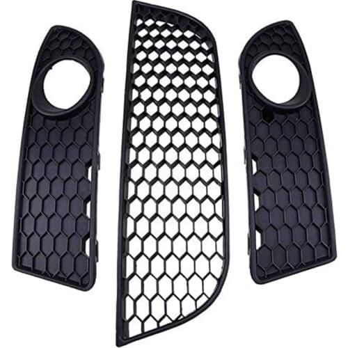 Car Fog Light Lamp Cover Lower Bumper Grille for Polo MK4 9N3 2005-2009