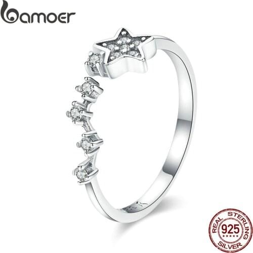 Bamoer Rings With Cubic Zirkonia For Women
