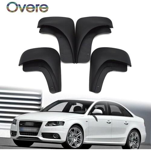 OVERE Car Front Rear Mudguards For Audi A4 B7 2005 2006 2007 2008 Accessories Splash Guard Car-styling Fender 1Set/4Pcs Mudflaps