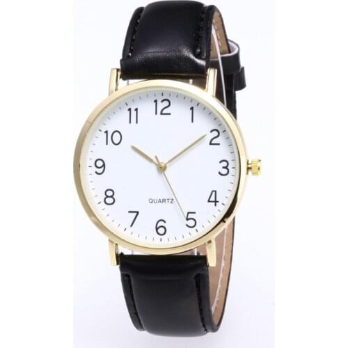 Men Women Leather Strap Analog Quartz Ladies WristWatches Fashion Watch Womens Watches Brand Luxury Clocks Gift Reloj Mujer