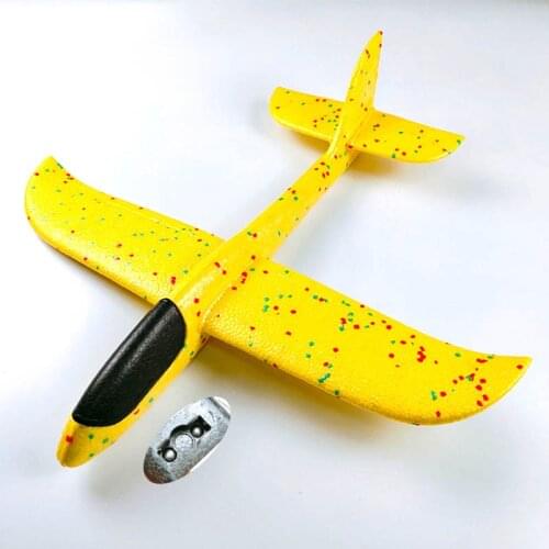 Kids Airplane Toy Hand Throwing Foam Plane Model 9-colors 35*35CM Outdoor Sports Planes Fun Toys For Kids Game Aircraft TY0369