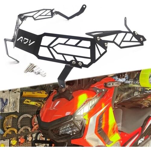 For Honda ADV150 ADV 150 ADV-150 2019-2021 Motorcycle Accessories Front Headlight Grille Guard Cover Protector Decorative Fits