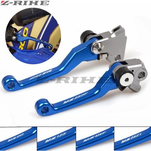 For YAMAHA YZ125 2001-14 YZ250 2001-07 YZ250F 2001-18 YZ426F 2001-07 YZ450F 2001-07 CNC Pivot Brake Clutch Levers Dirt Bike Blue