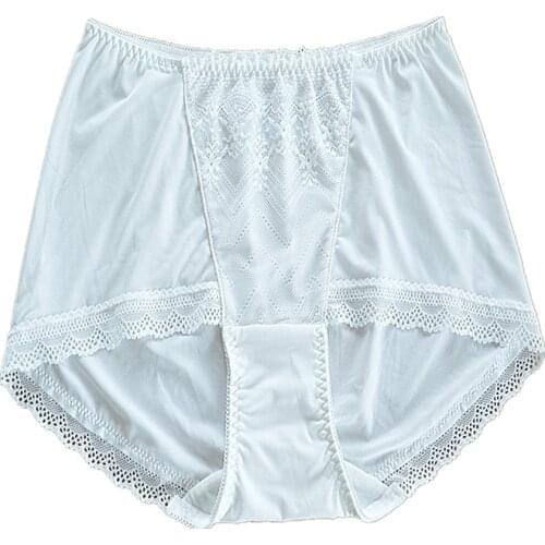 First and Last S 804 New Womens Panties Sexy Milk Silk Material High Waist Smooth Seamless Underpants Female Underwear Plus