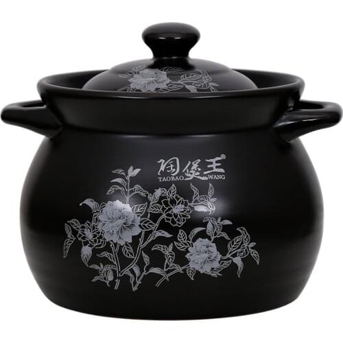 Gas Chinese Soup Pot With Lid Home Ceramic Hotpot Set Soup Pot Casserole Kitchen Accessories Utensilios De Cocina Cookware BC