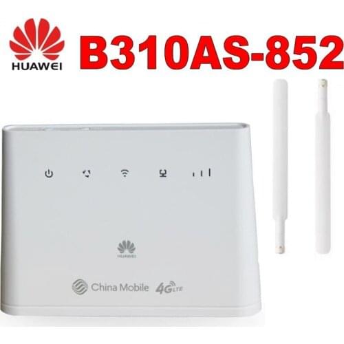 Huawei B310As-852 LTE FDD B3/B7/B8 900/1800/2600Mhz TDDB38/39/40/41 1900/2300M/2500/2600Mhz Mobile Wireless VOI +a pair antenna
