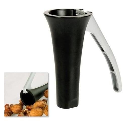 Stainless Steel Metal Nuts And Nut Crackers Nuts Tool Black Practical Kitchen Utensil Funnel-Shaped
