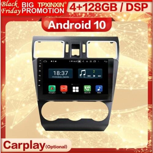 Carplay 2 Din Android Screen Multimedia Stereo Receiver For Subaru Forester 2015 2016 2017 2018 GPS Radio Audio Player Head Unit