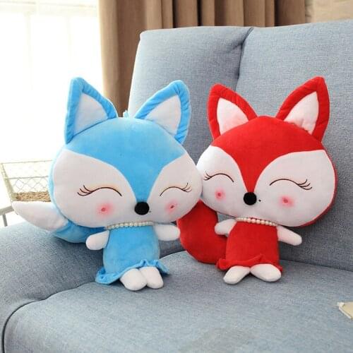 30/40/50CM Soft Cute Long tail Fox Plush Toy Stuffed Kids Doll Fashion Kawaii Gift for Children Birthday Gift Home Shop Decor