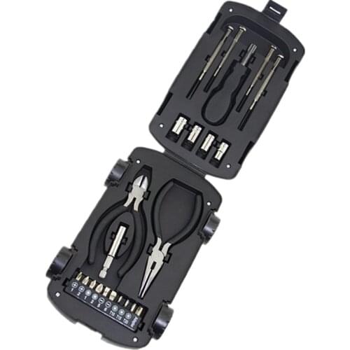 22 In 1 Car Shape Tool Kit Household Hand Tool Box Repair Set Include Screwdriver Bits Pliers Multifunctional Tools