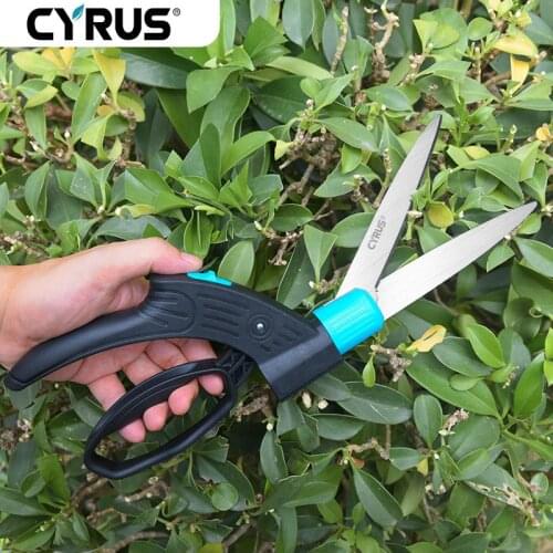 Grass Shears Hedge Shears Gardening Tools Handheld Lawn Trimming Borders Garden Boxwood Bushes 360° Rotate Sharp